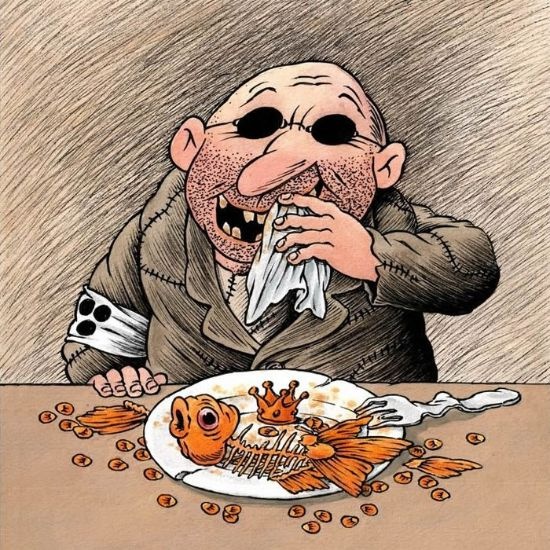 Небритые человечки карикатуриста Юрия Кособукина