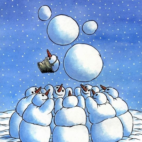 Небритые человечки карикатуриста Юрия Кособукина
