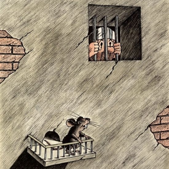 Небритые человечки карикатуриста Юрия Кособукина