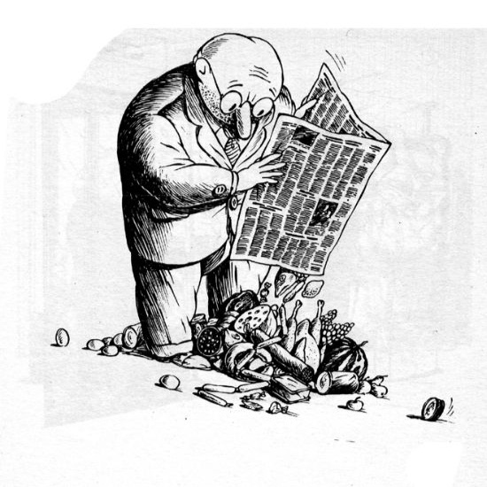 Небритые человечки карикатуриста Юрия Кособукина