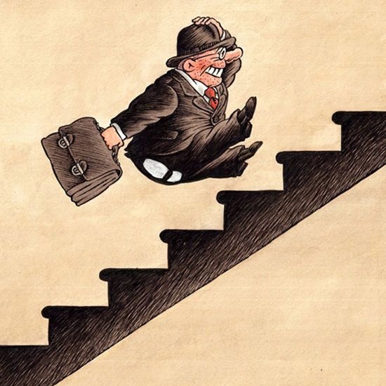Небритые человечки карикатуриста Юрия Кособукина