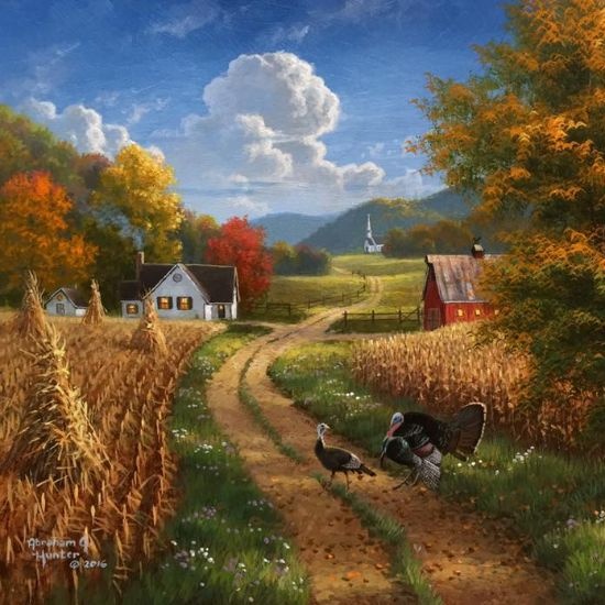 Дикая природа художника Абрахама Хантера